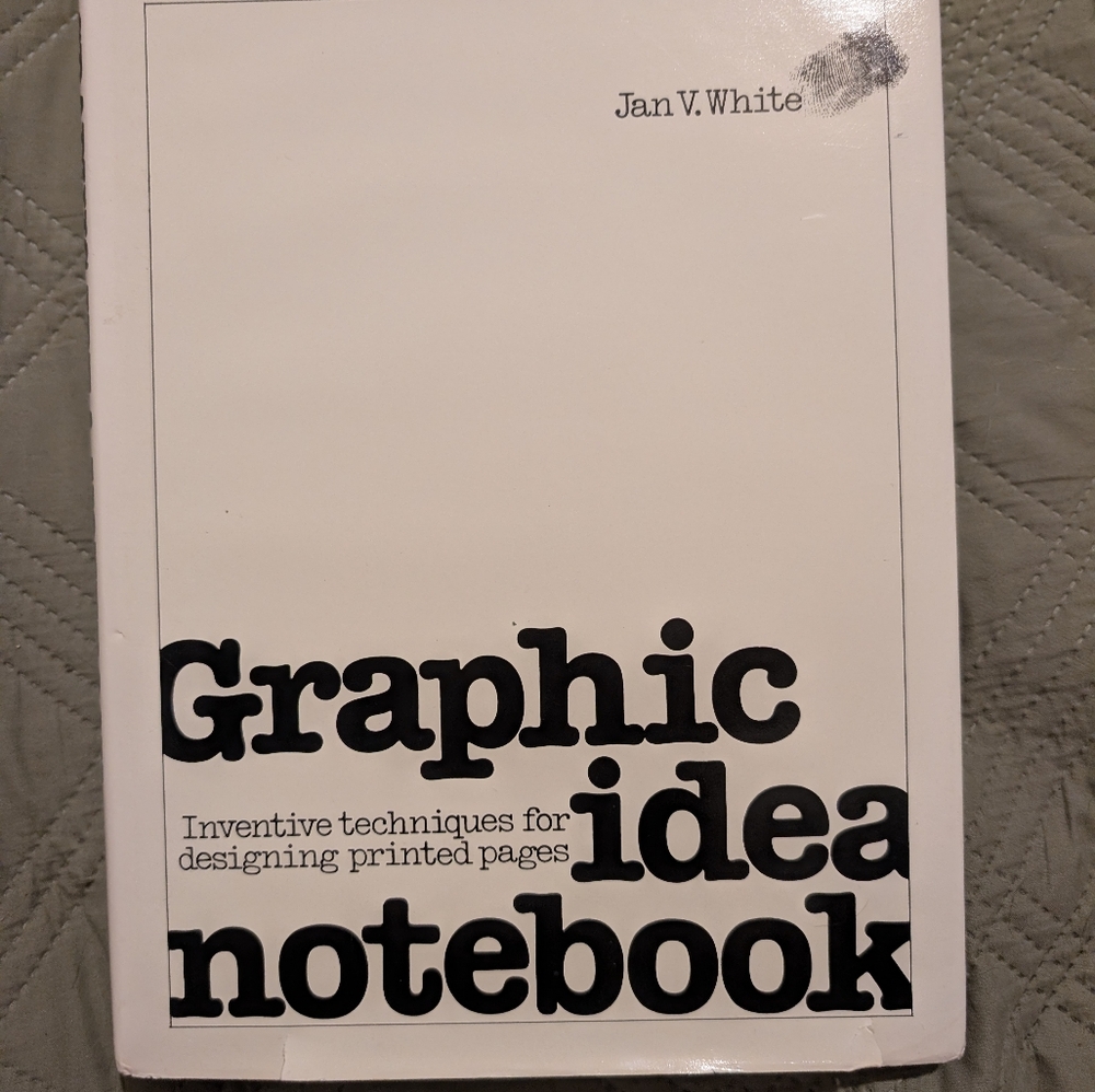 Graphic Idea Notebook by Jan V. White 1980, First Printing